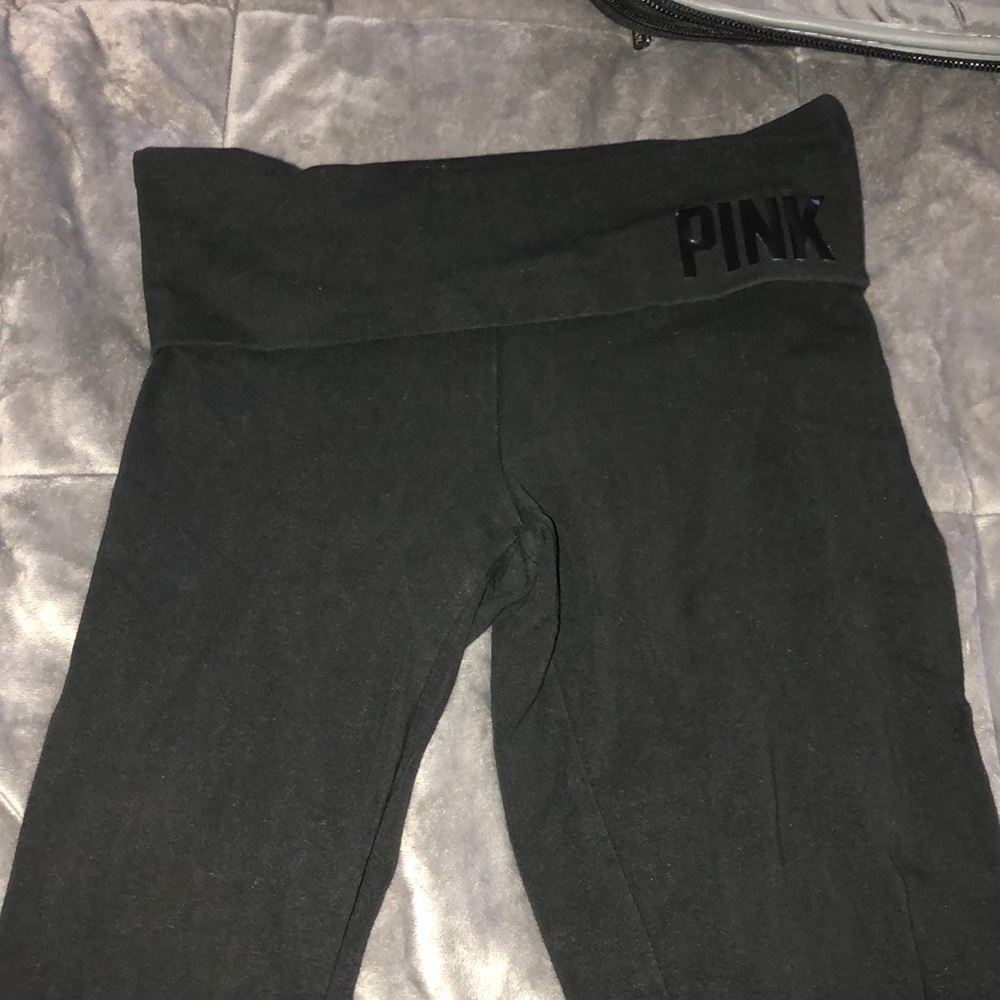 Black pink yoga pants!!!